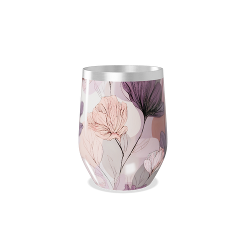 Copo Térmico Slim - Floral Aço Inox