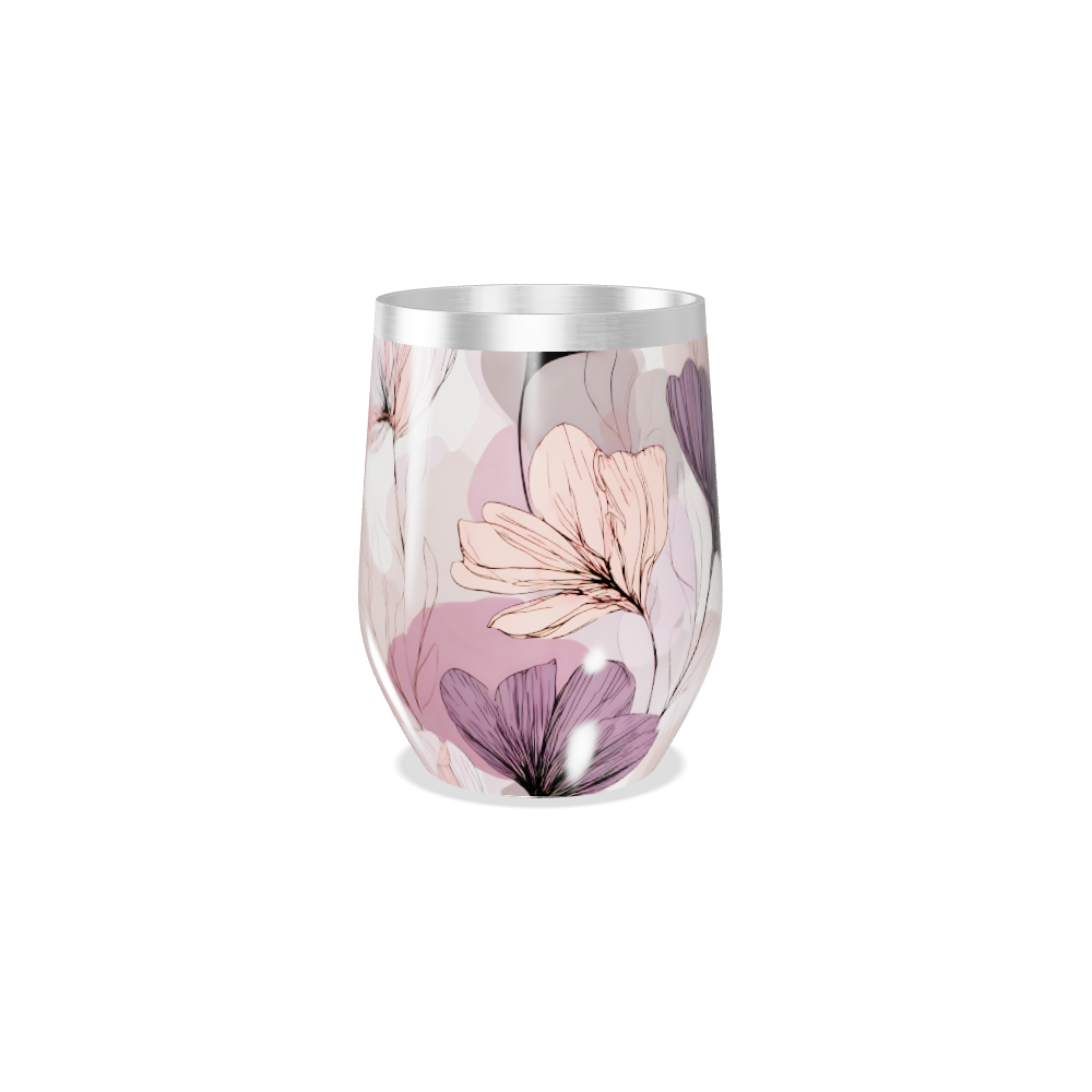 Copo Térmico Slim - Floral Aço Inox