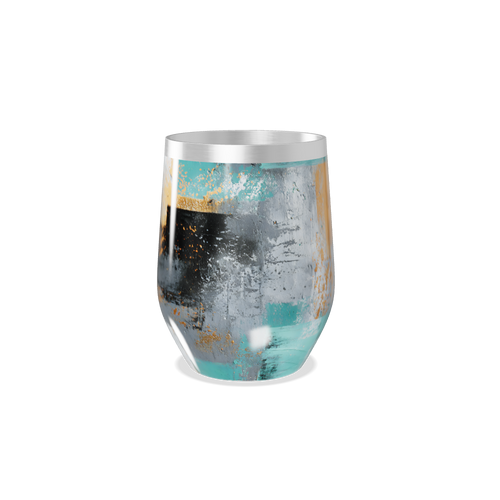 Copo Térmico Slim - Estampa abstrata colorida