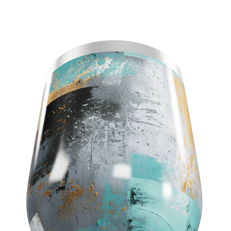 Copo Térmico Slim - Estampa abstrata colorida