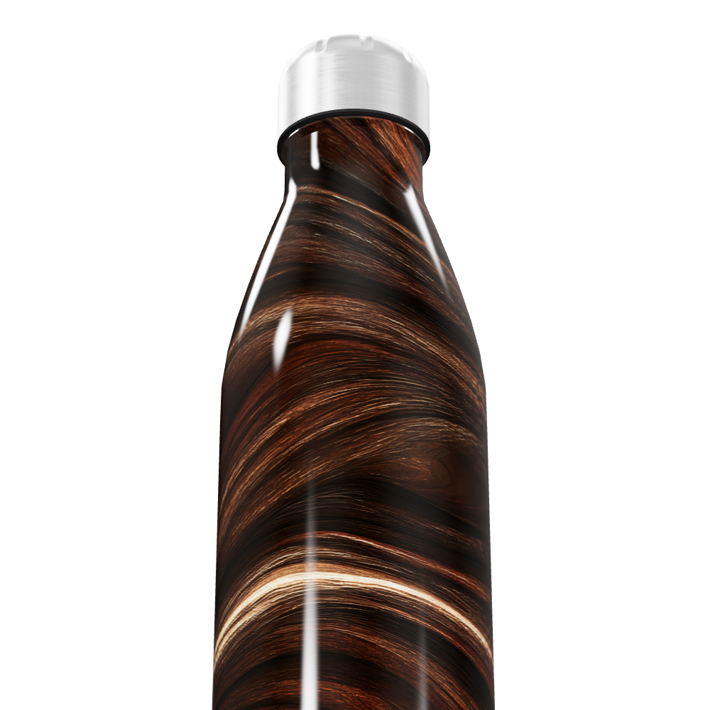 Garrafa Inox - Efeito Madeira