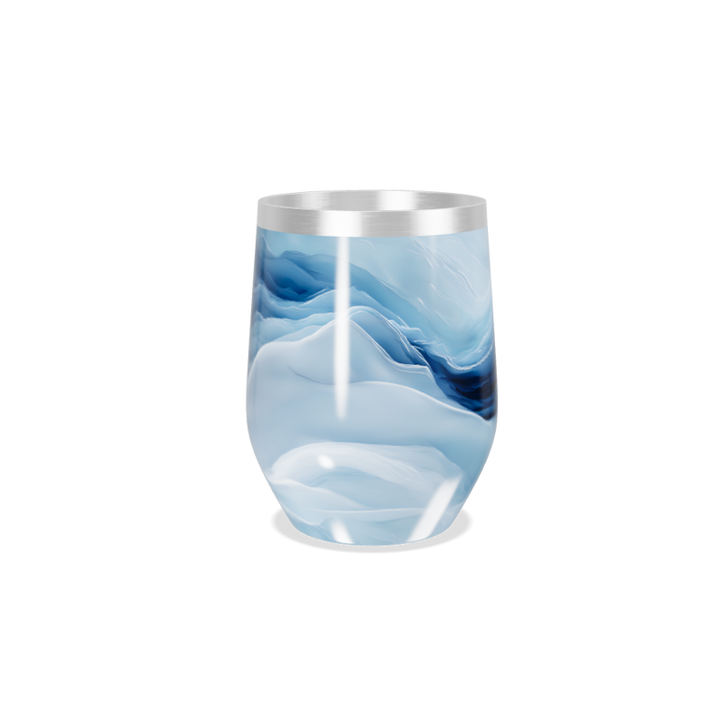 Copo Térmico Slim - Azul Marmorizado Inox