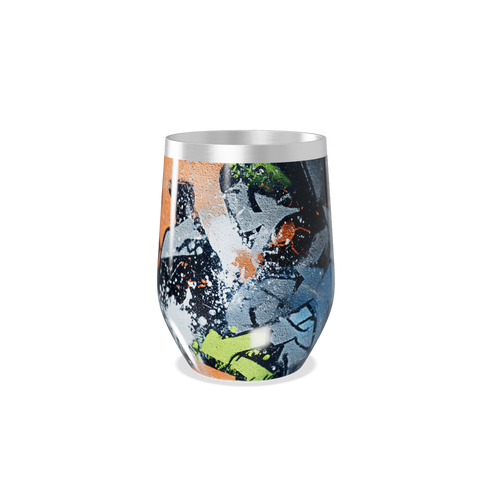 Copo Térmico Slim - Estampa Abstrata Colorida