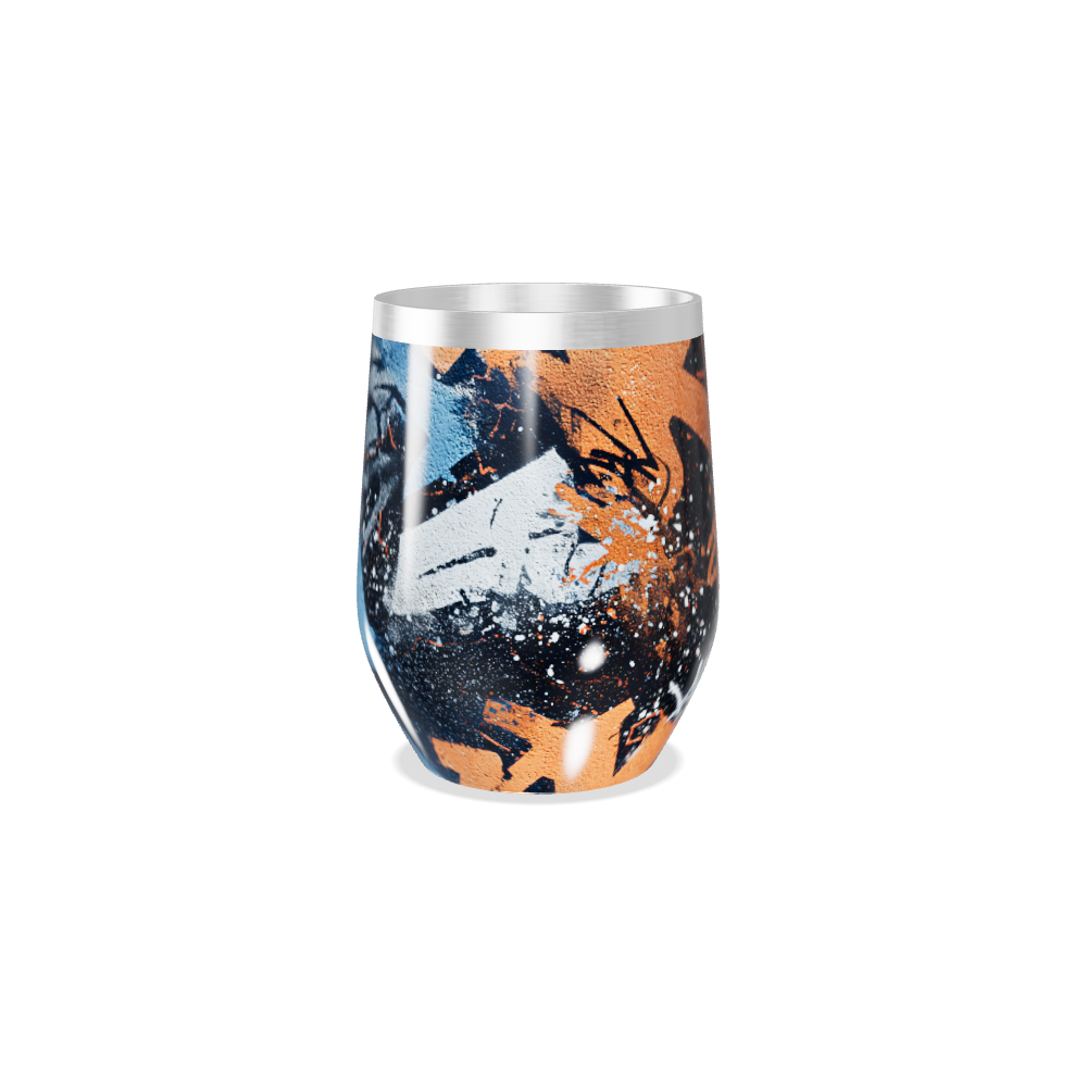 Copo Térmico Slim - Estampa Abstrata Colorida