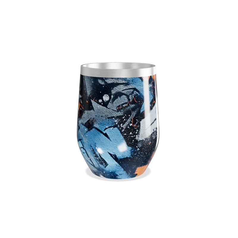 Copo Térmico Slim - Estampa Abstrata Colorida