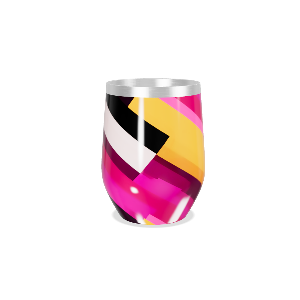 Copo Térmico Slim - Colorido com Estampa Listrada