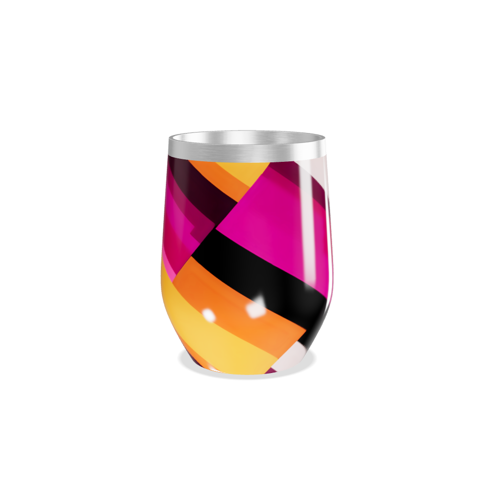 Copo Térmico Slim - Colorido com Estampa Listrada