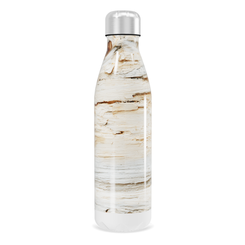 Garrafa Inox - Efeito Madeira Clara