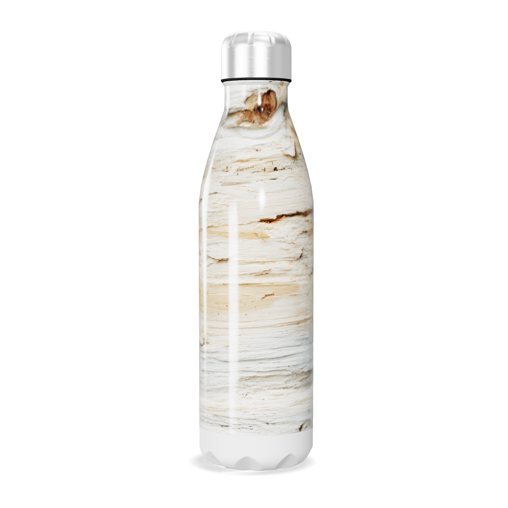 Garrafa Inox - Efeito Madeira Clara