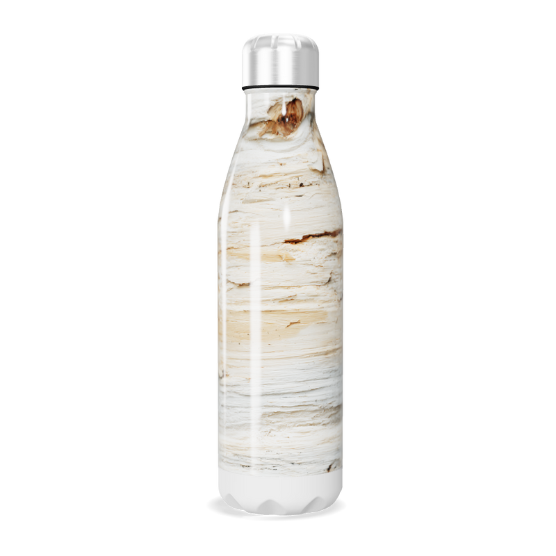 Garrafa Inox - Efeito Madeira Clara