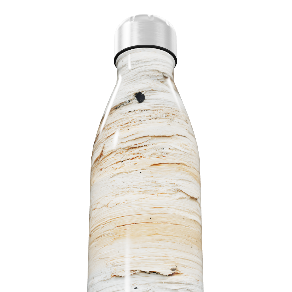 Garrafa Inox - Efeito Madeira Clara