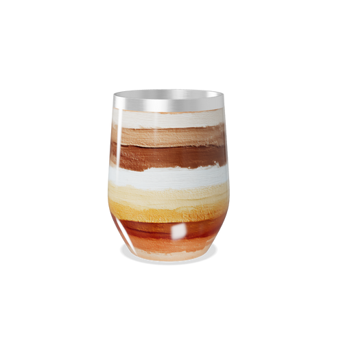 Copo Térmico Slim - Listras Terra Aço Inox