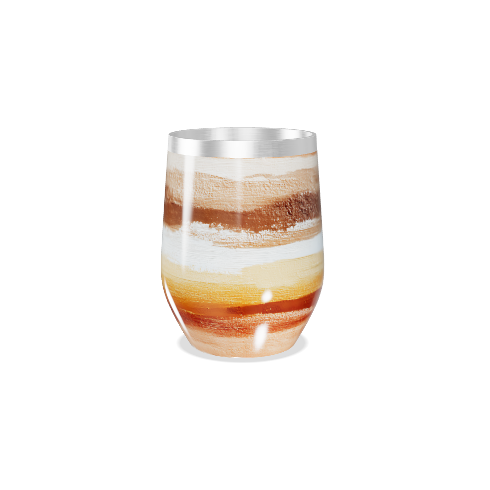 Copo Térmico Slim - Listras Terra Aço Inox