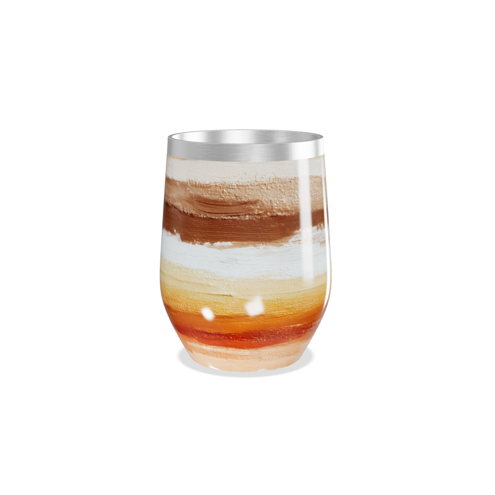 Copo Térmico Slim - Listras Terra Aço Inox