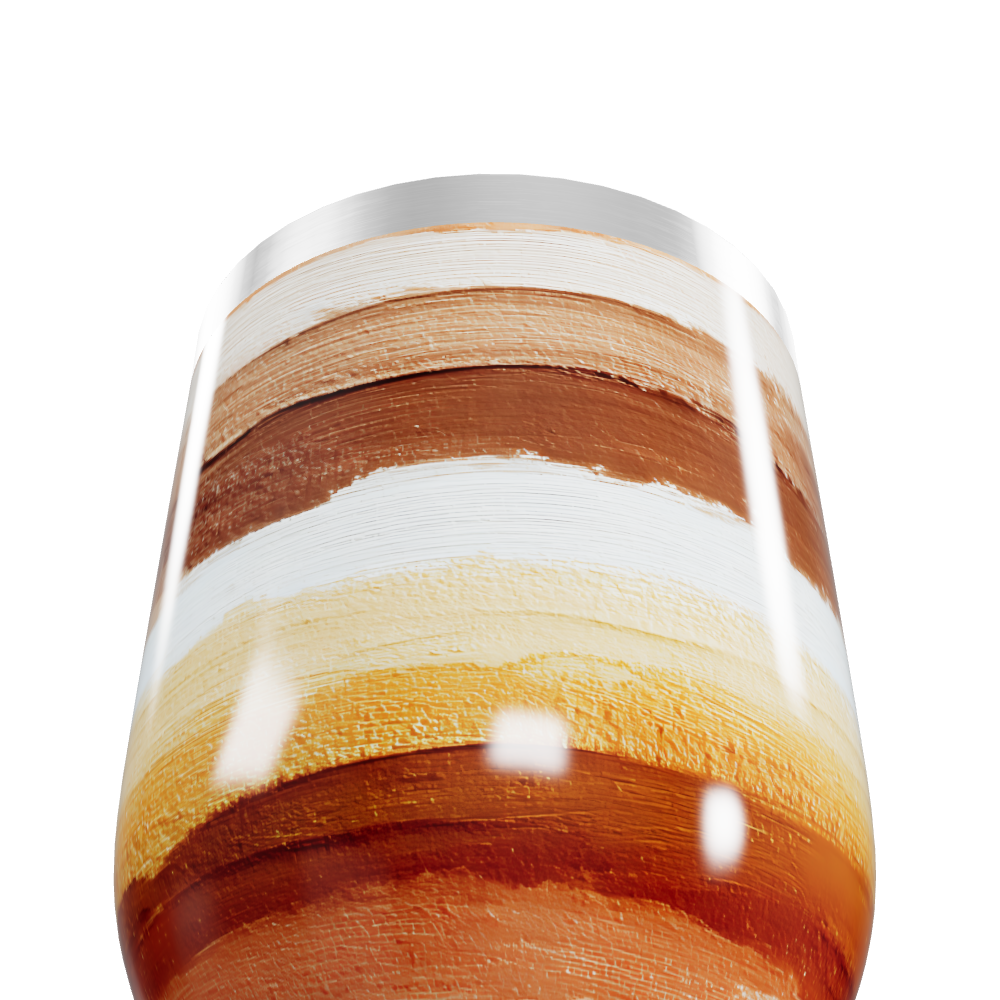 Copo Térmico Slim - Listras Terra Aço Inox