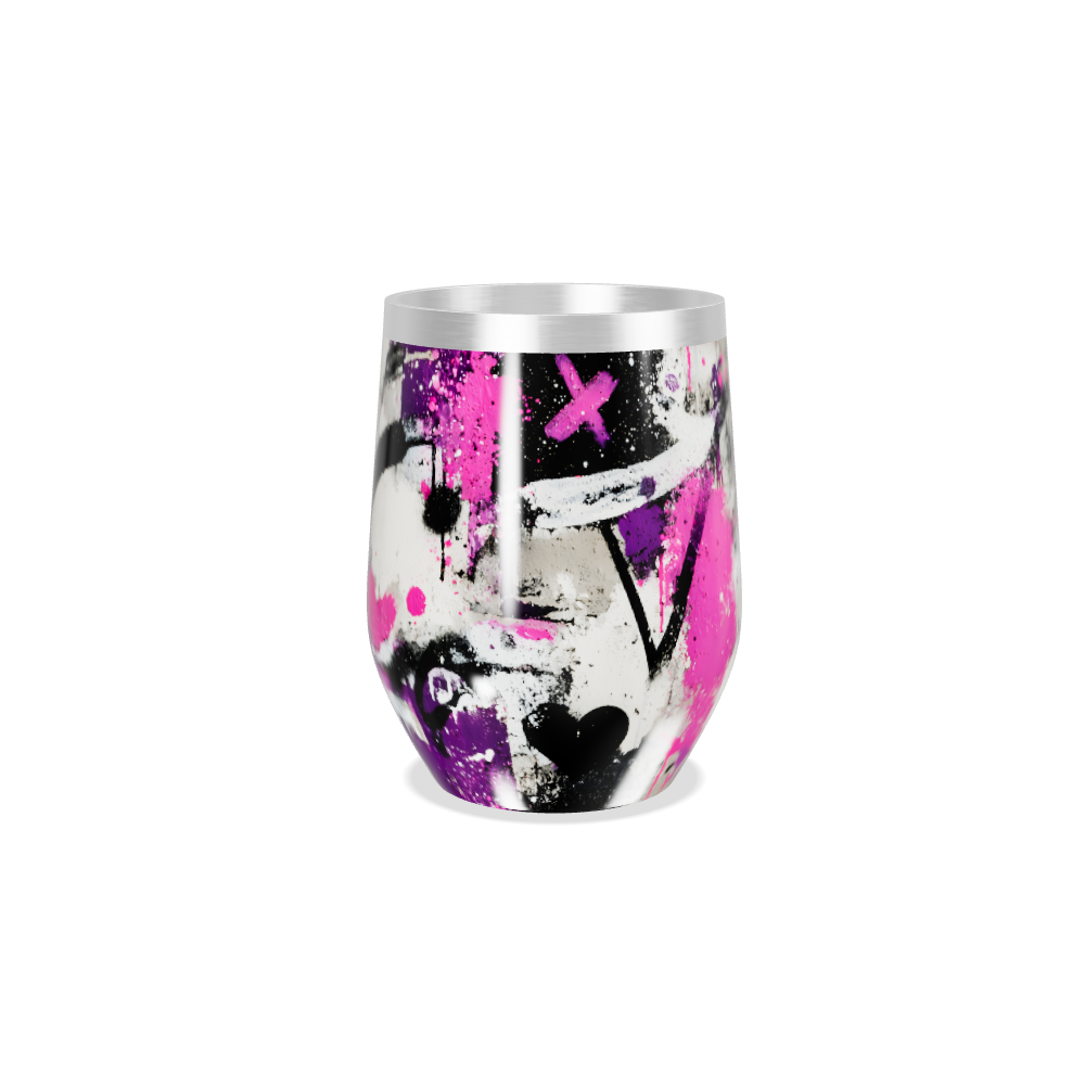 Copo Térmico Slim - Estampa Abstrata Colorida