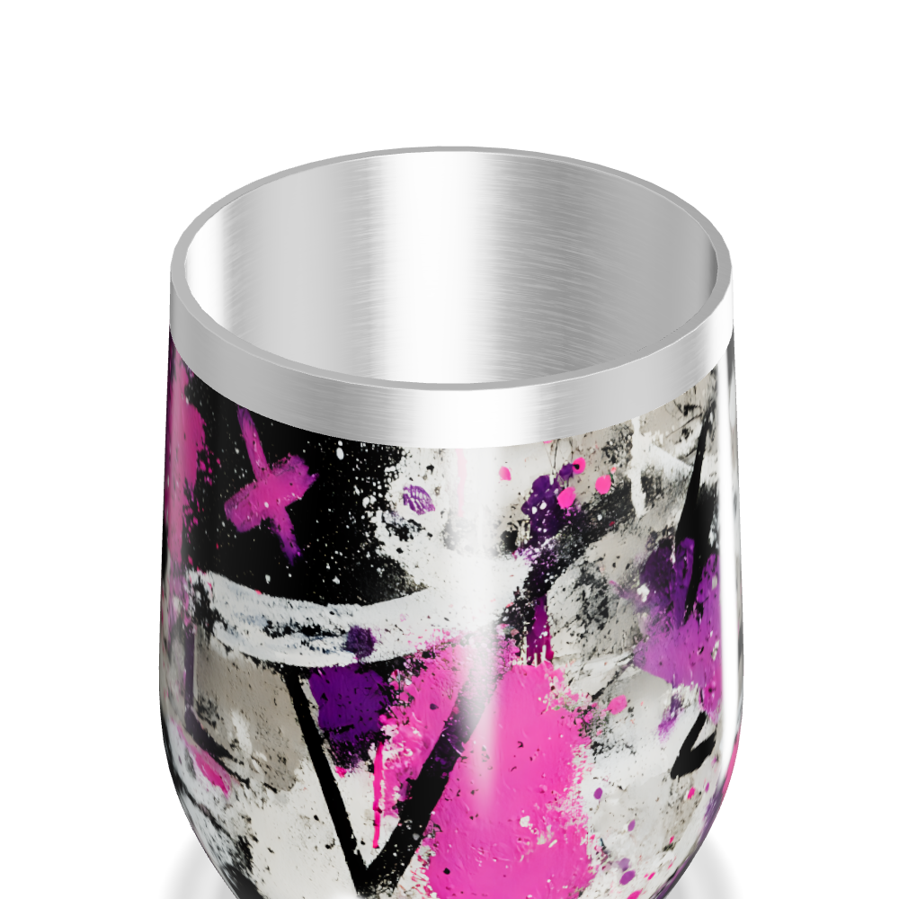 Copo Térmico Slim - Estampa Abstrata Colorida