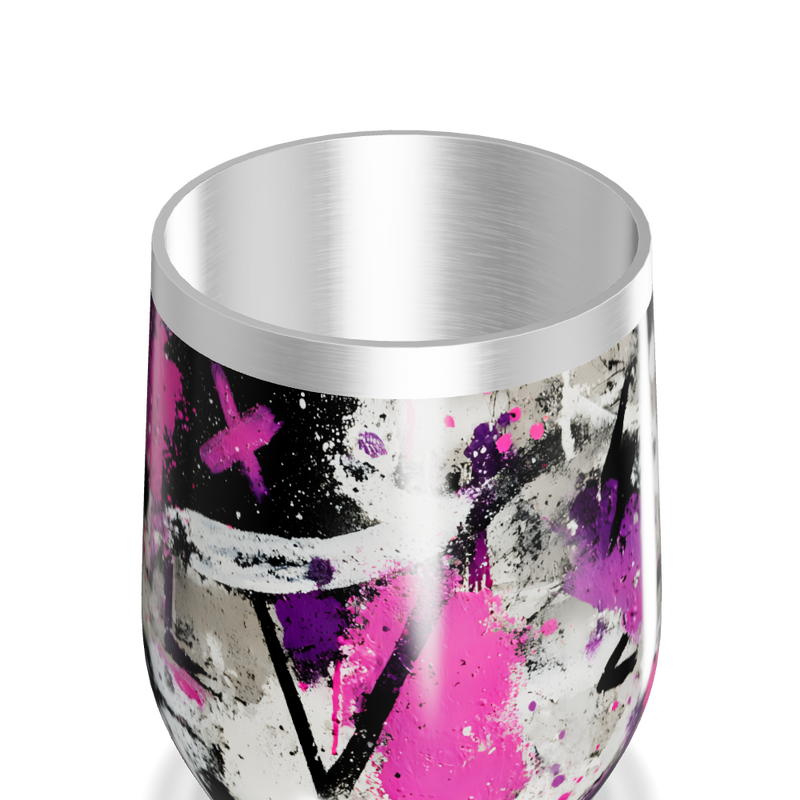 Copo Térmico Slim - Estampa Abstrata Colorida