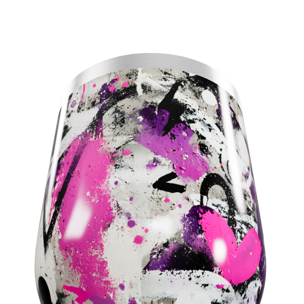 Copo Térmico Slim - Estampa Abstrata Colorida