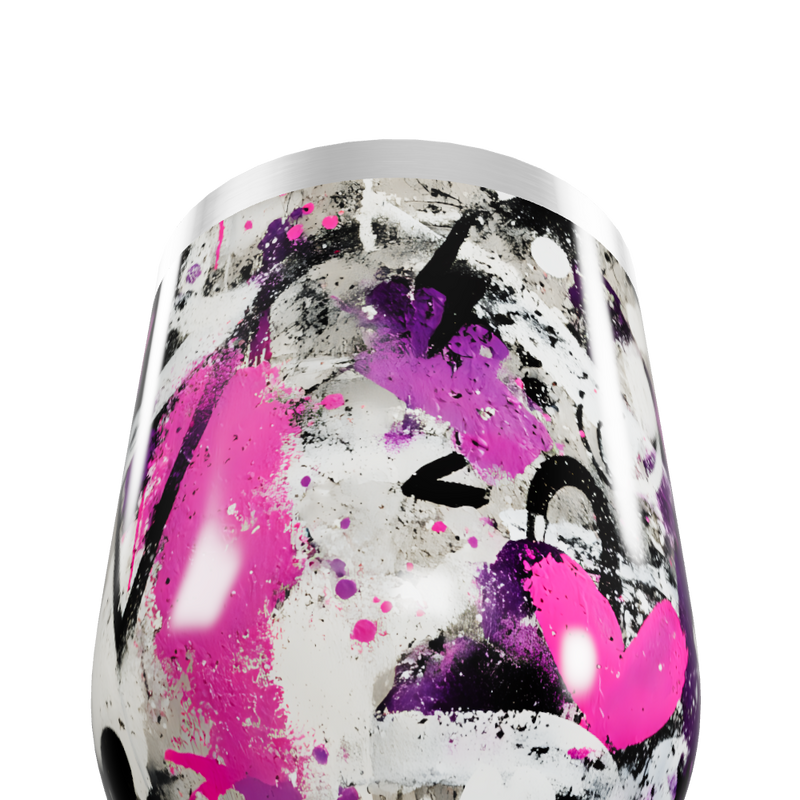 Copo Térmico Slim - Estampa Abstrata Colorida