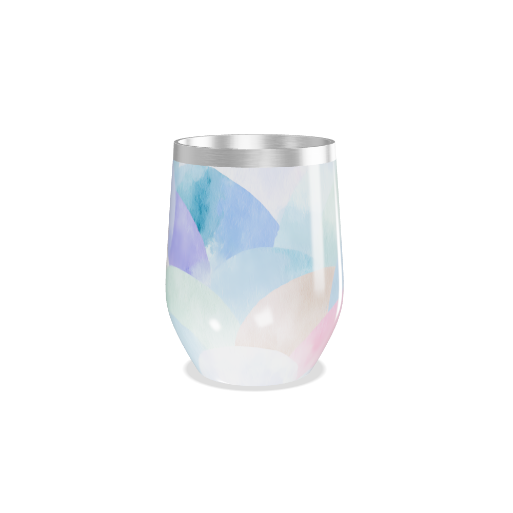 Copo Térmico Slim - Estampa Pastel Aquarela