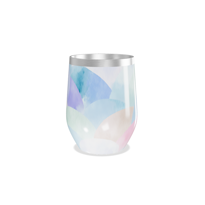 Copo Térmico Slim - Estampa Pastel Aquarela