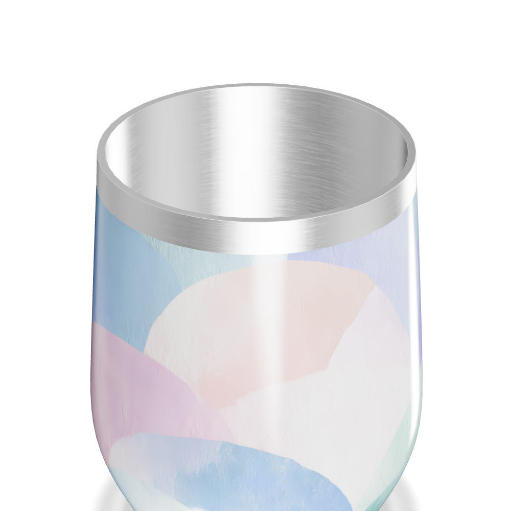 Copo Térmico Slim - Estampa Pastel Aquarela