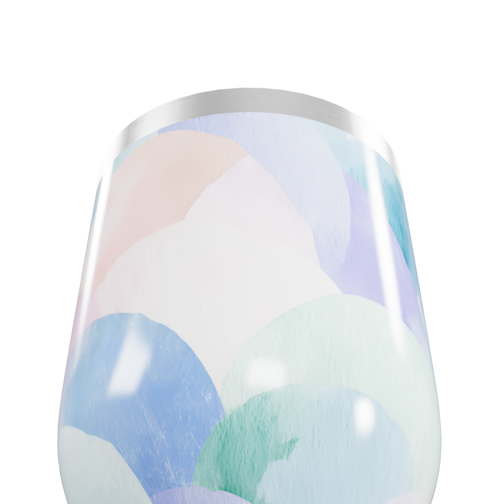 Copo Térmico Slim - Estampa Pastel Aquarela