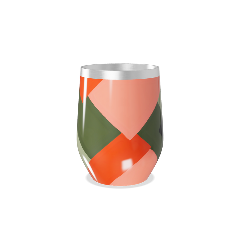 Copo Térmico Slim - Estampa Geométrica Colorida