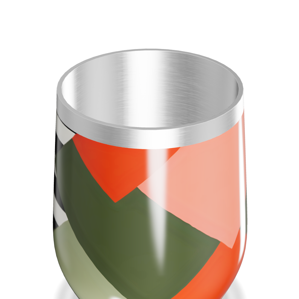 Copo Térmico Slim - Estampa Geométrica Colorida