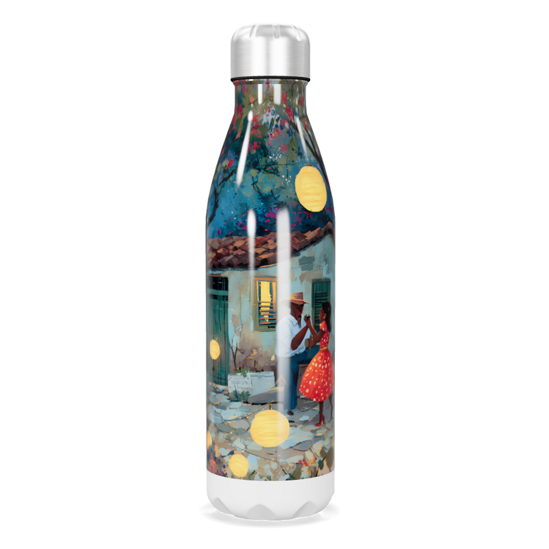 Garrafa Inox - Estampa Artística Colorida