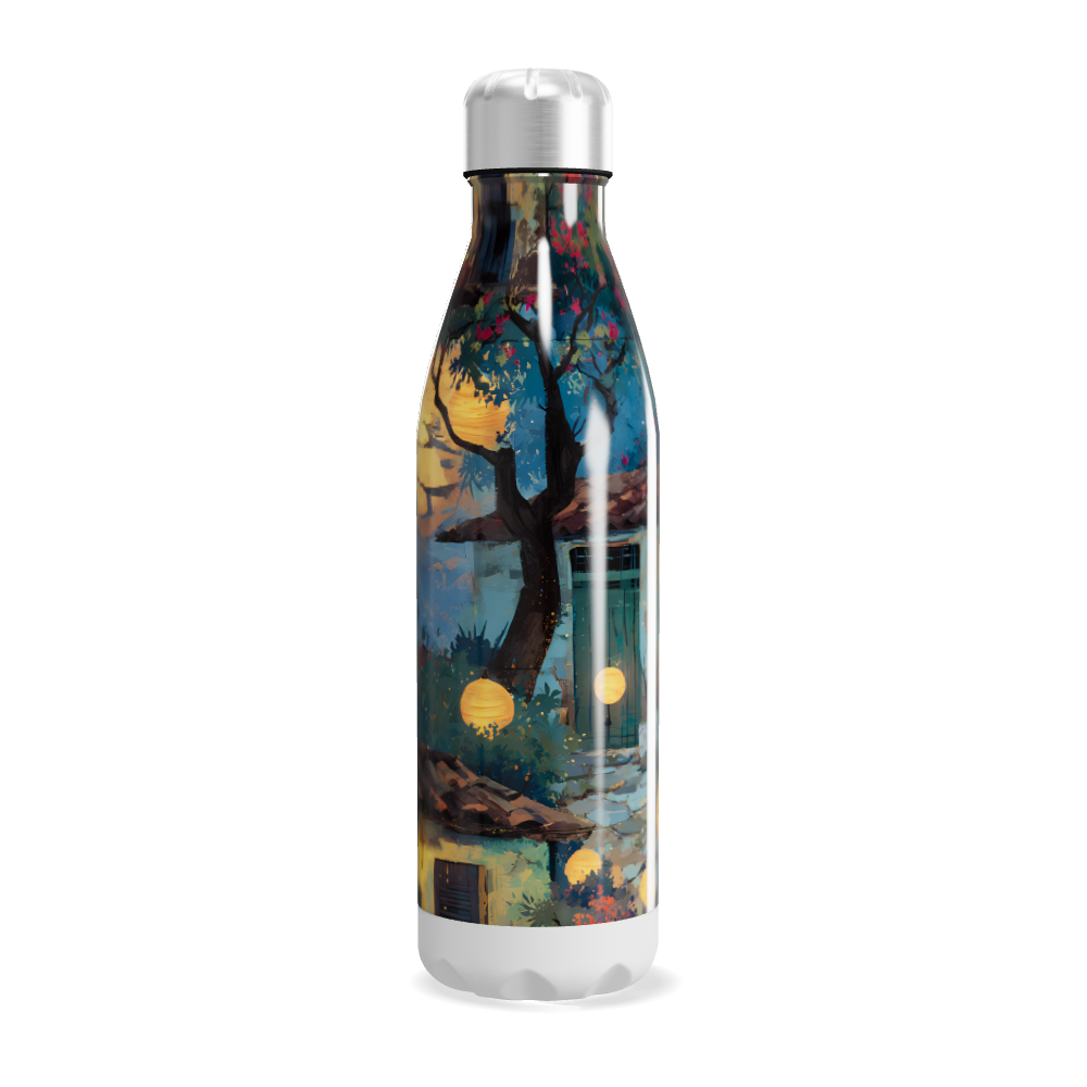 Garrafa Inox - Estampa Artística Colorida