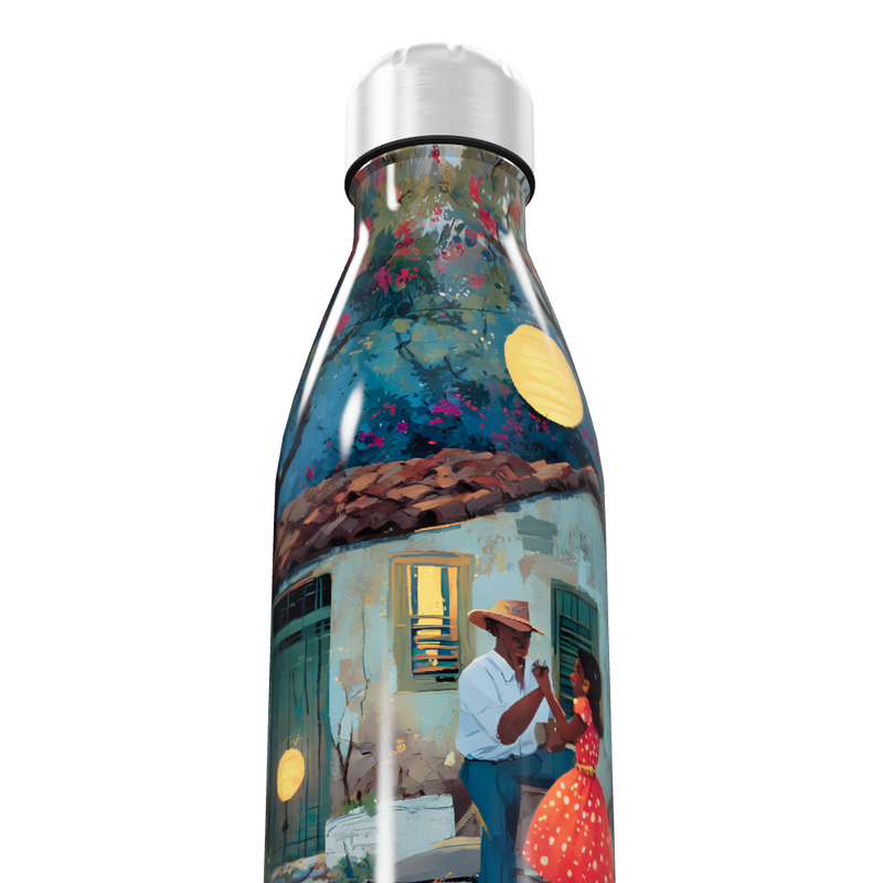 Garrafa Inox - Estampa Artística Colorida