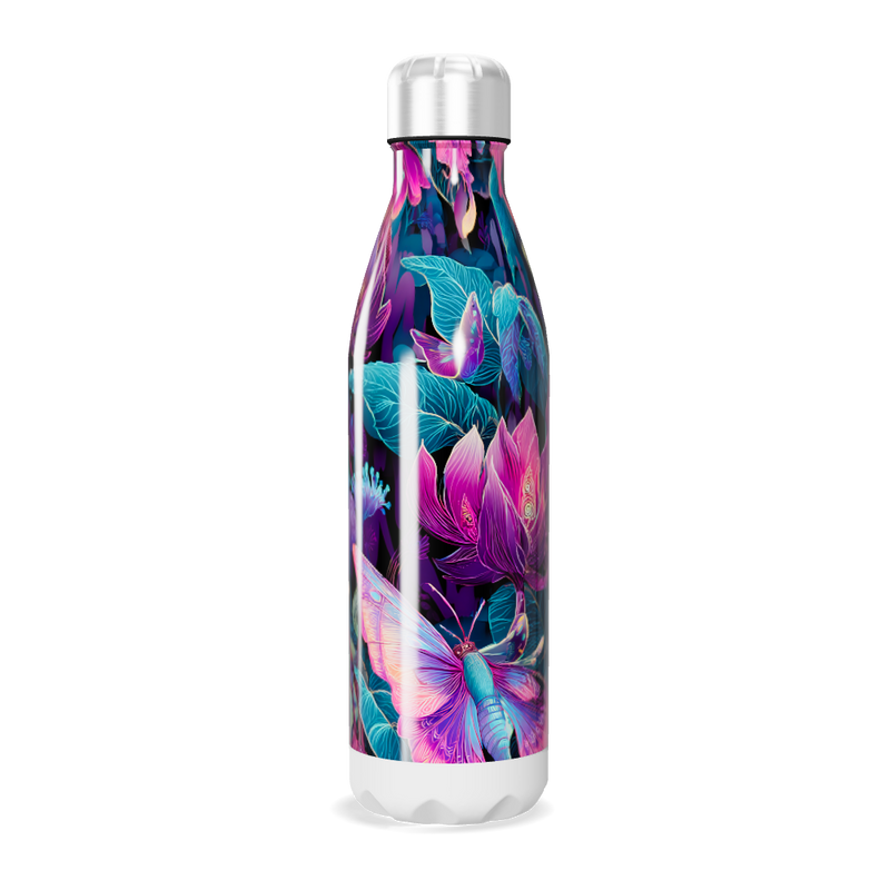 Garrafa Inox - Floral Colorida
