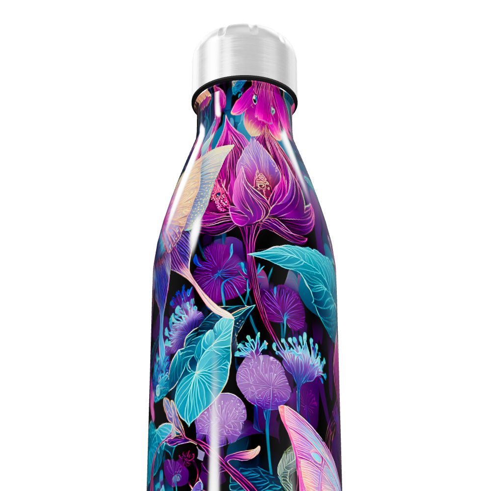 Garrafa Inox - Floral Colorida