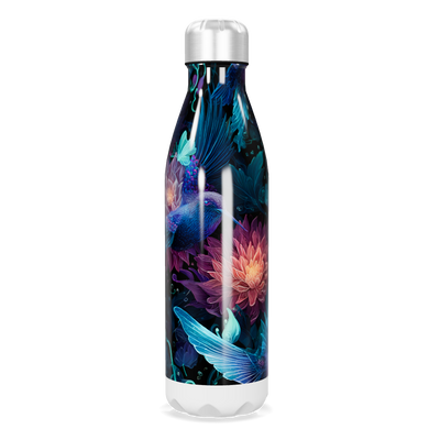 Garrafa Inox - Estampa Floral Azul