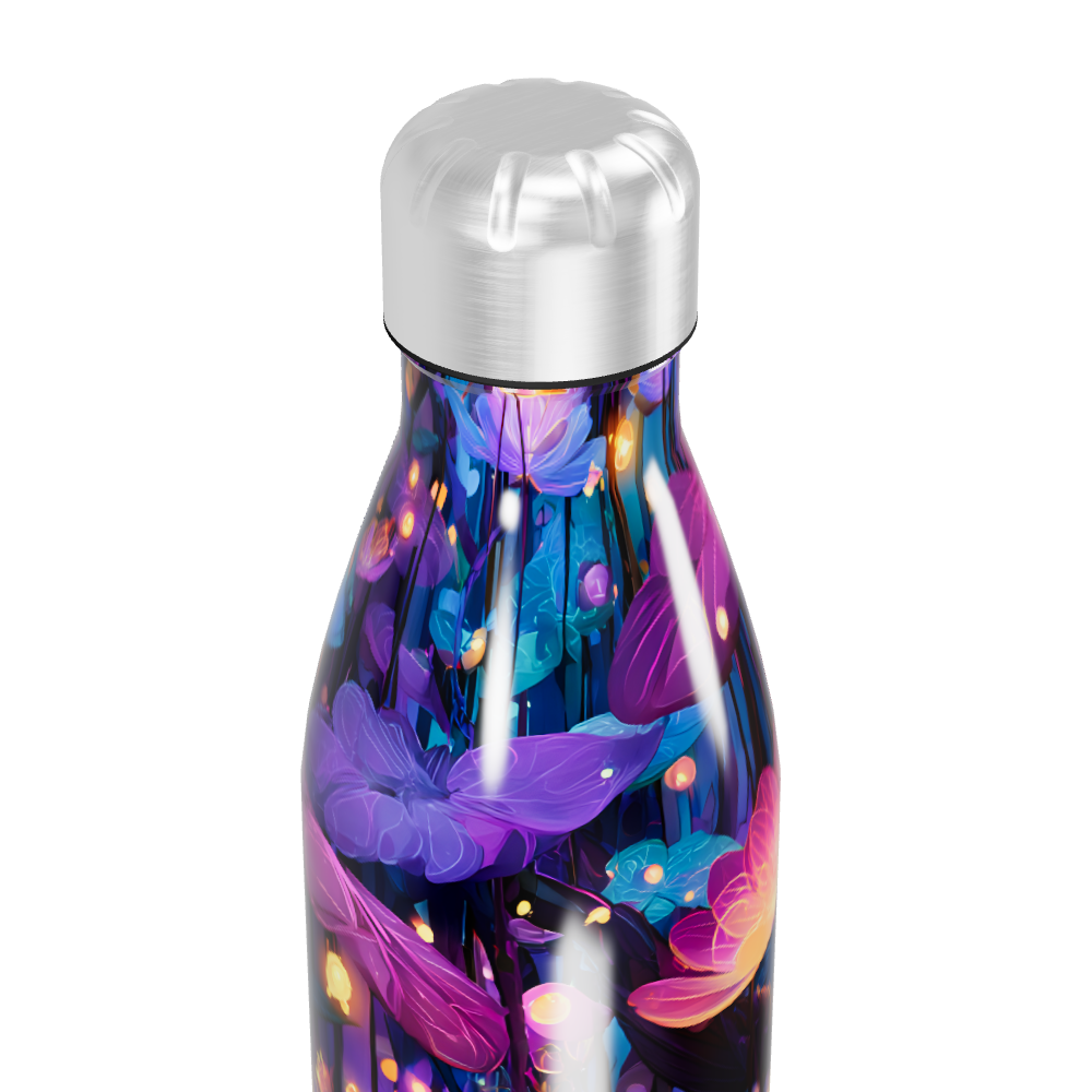 Garrafa Inox - Estampa Floral Colorida