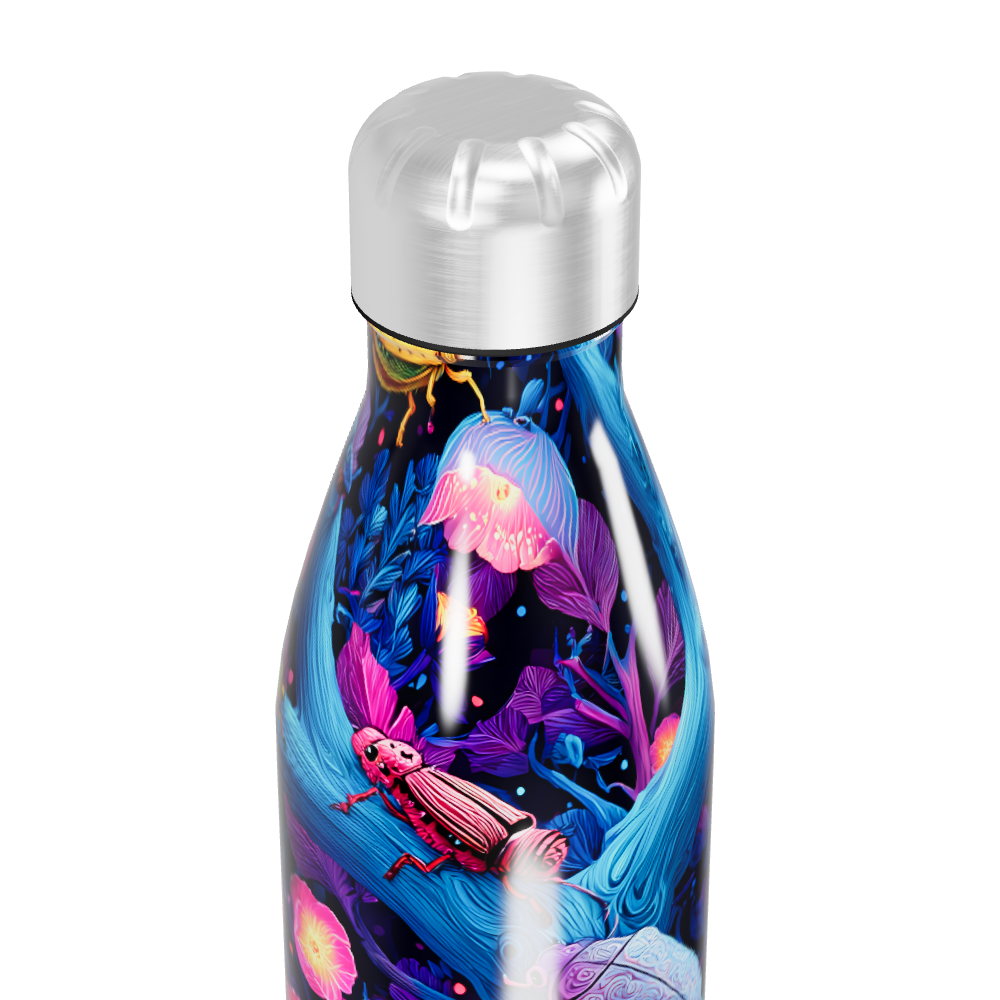 Garrafa Inox - Estampa Colorida Floral