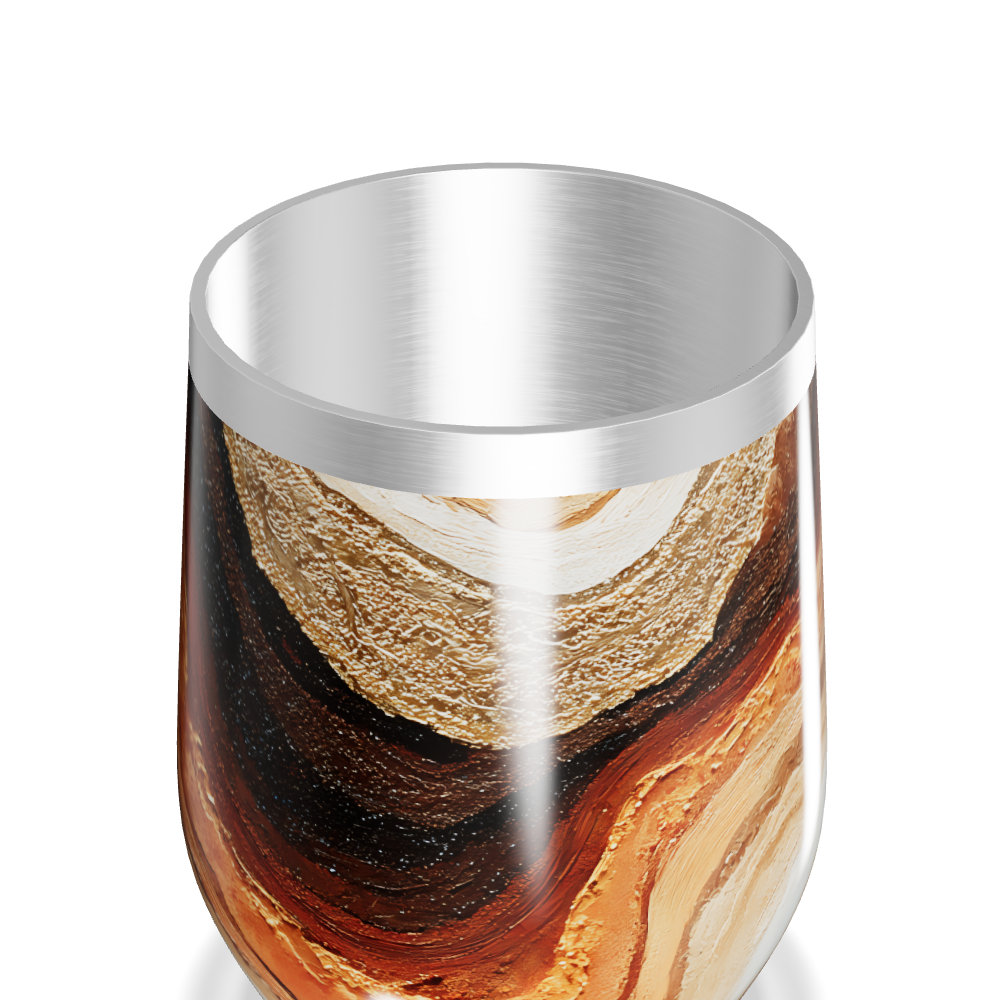 Copo Térmico Slim Mármore - Estampa Bege