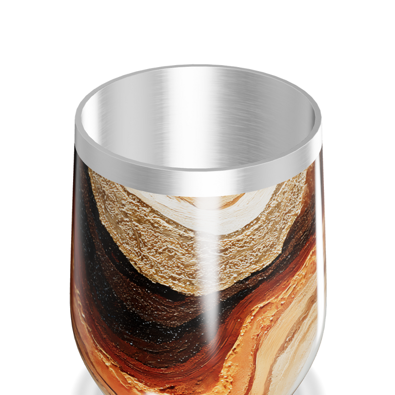 Copo Térmico Slim Mármore - Estampa Bege