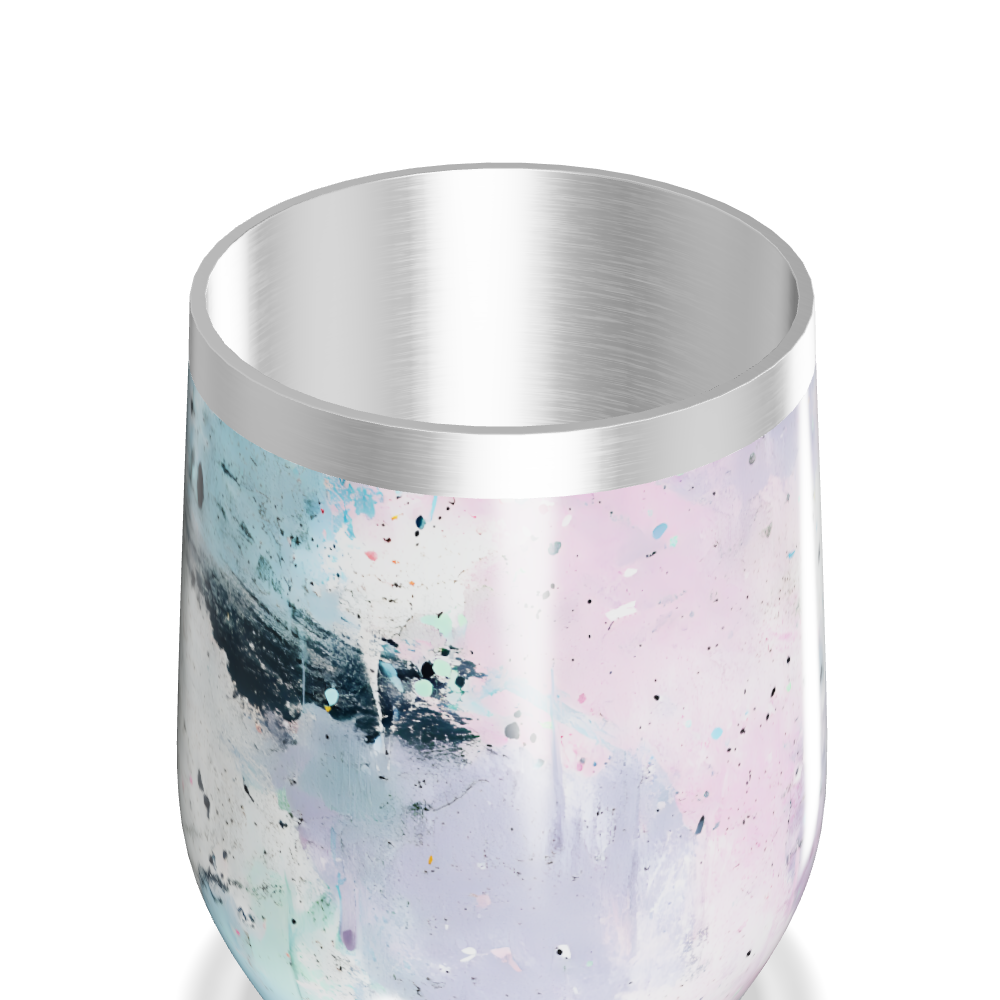 Copo Térmico Slim - Estampa Abstrata Metalizada