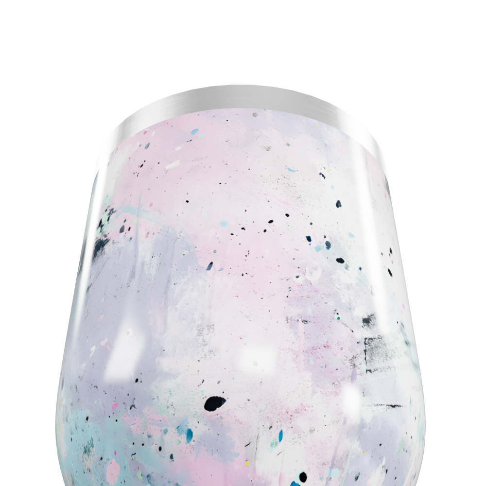 Copo Térmico Slim - Estampa Abstrata Metalizada