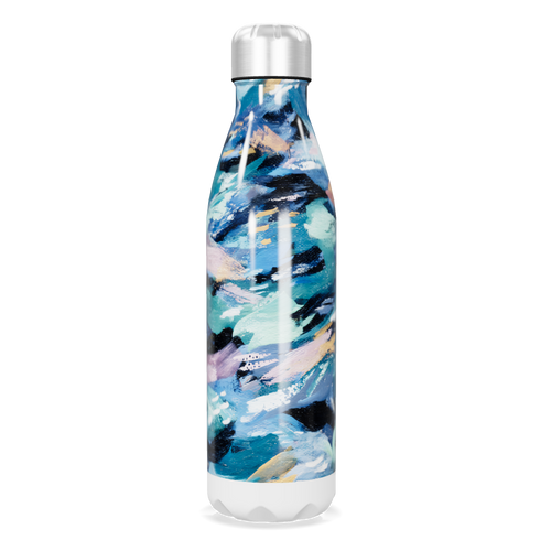 Garrafa Inox - Estampa Abstrata Colorida