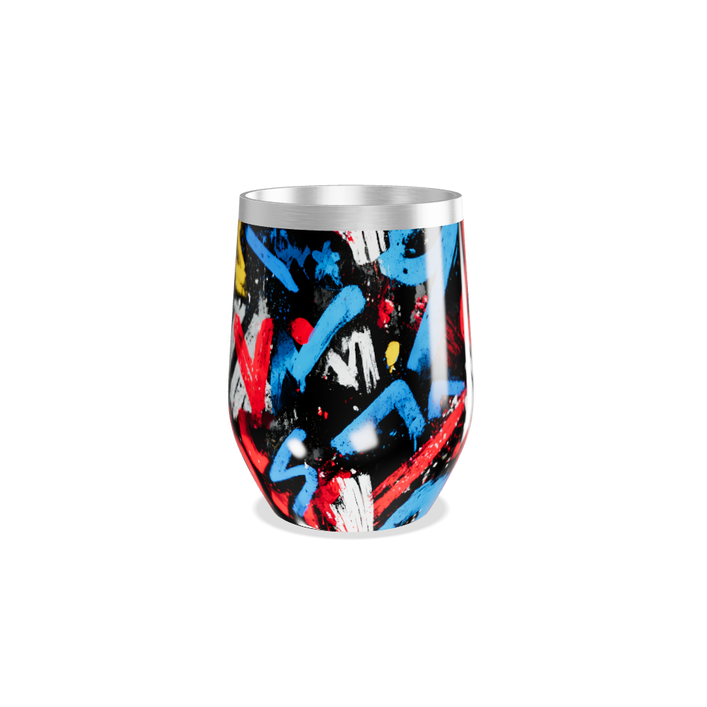 Copo Térmico Slim - Estampa Colorida Grafite