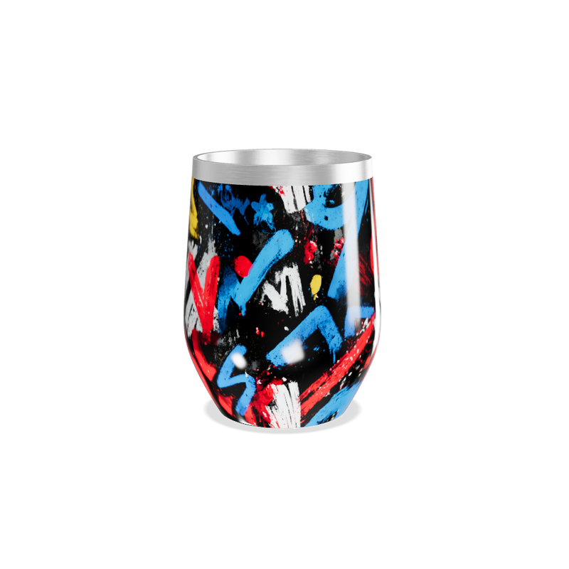 Copo Térmico Slim - Estampa Colorida Grafite