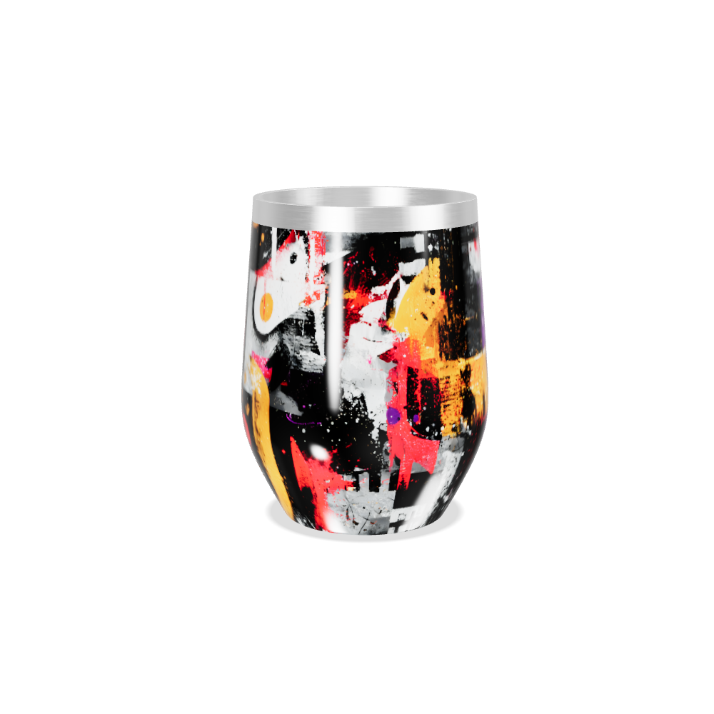 Copo Térmico Slim - Estampa Colorida Abstrata