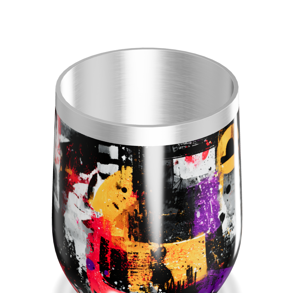 Copo Térmico Slim - Estampa Colorida Abstrata