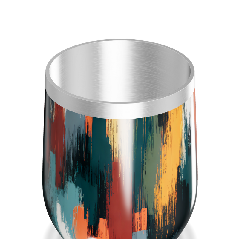 Copo Térmico Slim - Estampa Abstrata Colorida