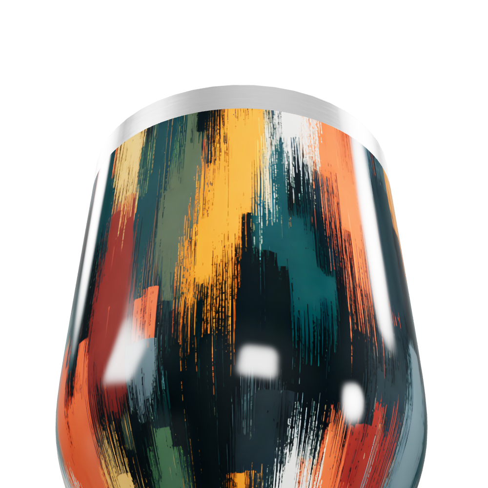 Copo Térmico Slim - Estampa Abstrata Colorida