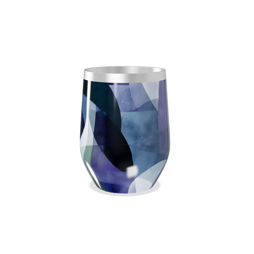 Copo Térmico Slim - Azul Abstrato Inox